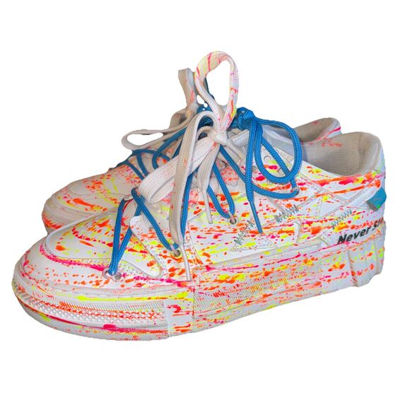 Cristian Zerotre Size 39 NEON Paint Splatter 